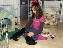 Chiara mit Pablo Picasso und Pan Tau