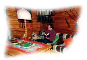 Manfred Rosenbaum, Webmaster von DandieOnline, im Ferienhaus in Schweden